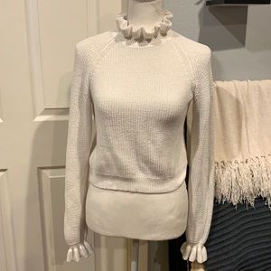 H&M Ruffle neck sweater